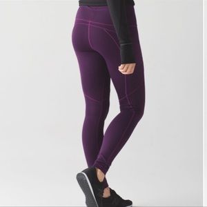 Lululemon fleece lined leggings , great condition size 6